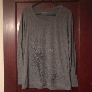 Grey long sleeved shirt